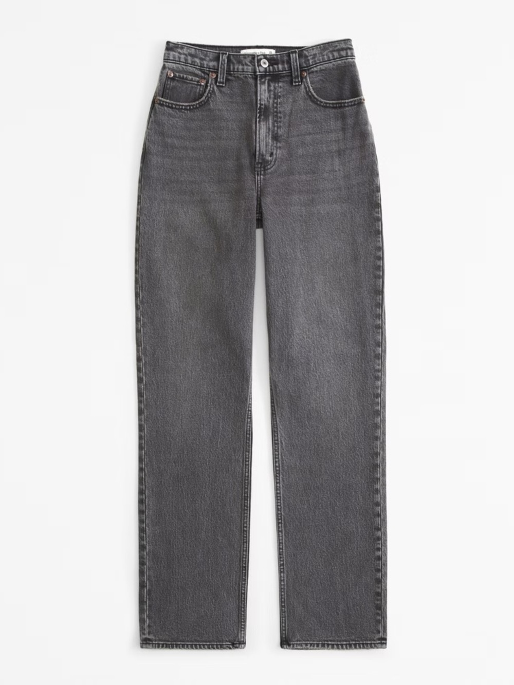 Abercrombie Ultra High-Rise 90’s Straight Jeans - black OD
